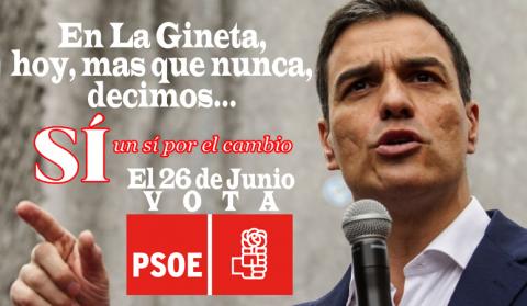 EN LA GINETA VOTAMOS POR EL SI, UN SÍ POR EL CAMBIO